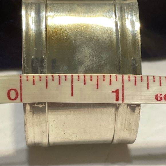 Vintage Purple Velvet Box 12 silver Napkin Rings. - Picture 7 of 12